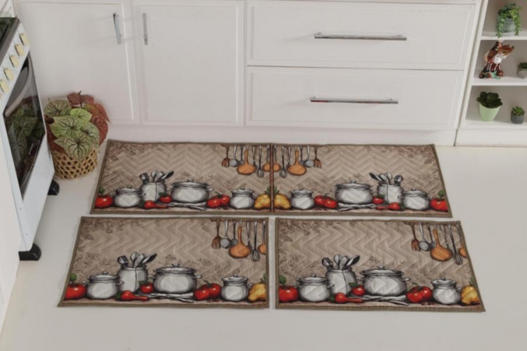 Jogo de Tapete de Cozinha